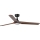 FARO 33809WT1S - LED stropni ventilator s mogućnošću prigušivanja HEYWOOD L LED/10W/230V 2700/3000/4000K Ø 132 cm drvo/crna Wi‑Fi Tuya + daljinski upravljač