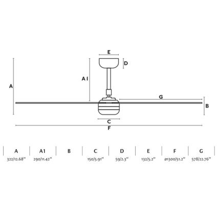 FARO 33814WP-20 - LED Prigušivi stropni ventilator PUNT M LED/24W/230V 3000K/4200K/6500K bijela pr. 130 cm SMART + daljinski upravljač
