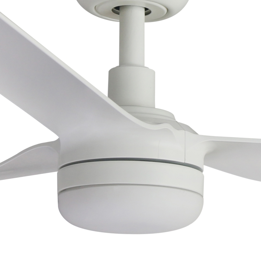 FARO 33814WT1S - LED stropni ventilator s prigušivanjem PUNT M LED/18W/230V 2700/3000/4000K prom. 132 cm bijela Wi-Fi Tuya + daljinski upravljač