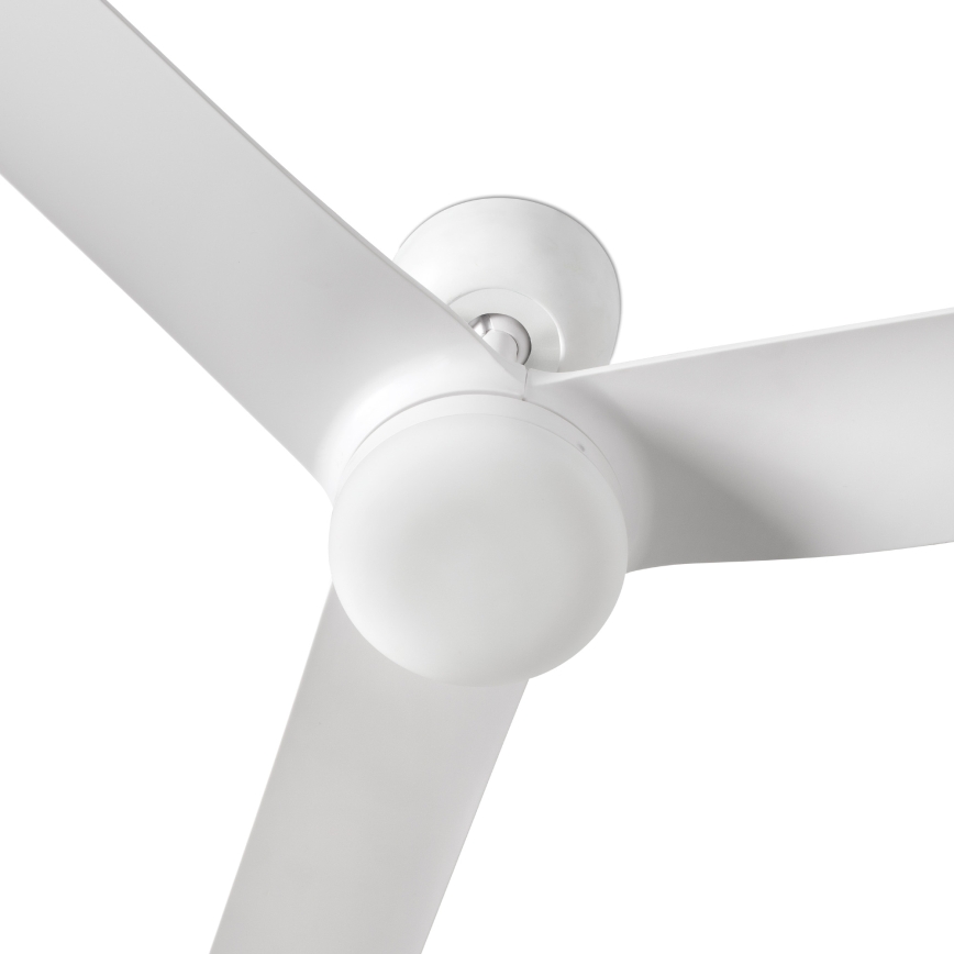 FARO 33814WT1S - LED stropni ventilator s prigušivanjem PUNT M LED/18W/230V 2700/3000/4000K prom. 132 cm bijela Wi-Fi Tuya + daljinski upravljač