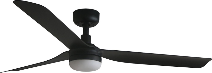 FARO 33815WT-21 - LED Prigušivi stropni ventilator PUNT M LED/18W/230V 3000/4200/6500K crna pr. 132 cm Wi-Fi Tuya + daljinski upravljač