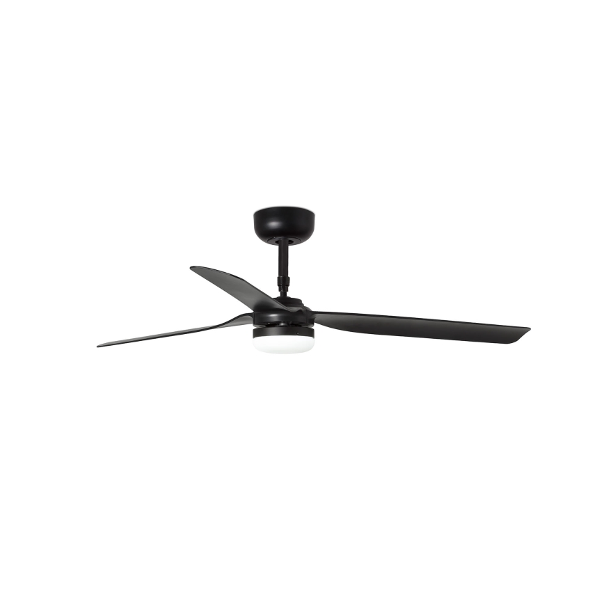 FARO 33815WT-21 - LED stropni ventilator s prigušivanjem PUNT M LED/18W/230V 2700/3000/4000K crna pr. 132 cm Wi-Fi Tuya + daljinski upravljač