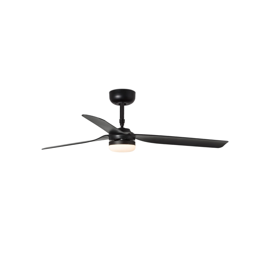FARO 33815WT-21 - LED stropni ventilator s prigušivanjem PUNT M LED/18W/230V 2700/3000/4000K crna pr. 132 cm Wi-Fi Tuya + daljinski upravljač