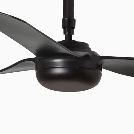 FARO 33815WT - Stropni ventilator PUNT M crna pr. 132 cm Wi-Fi Tuya + daljinski upravljač