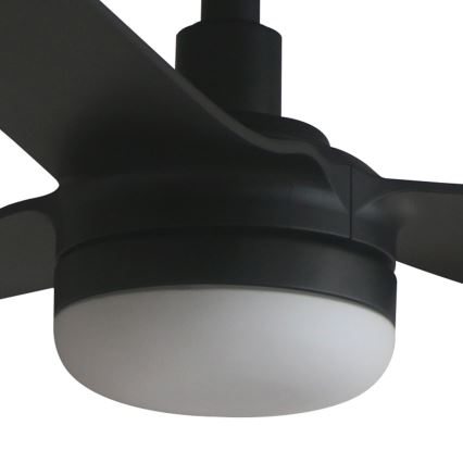 FARO 33815WT1S - LED zatemnjiv stropni ventilator PUNT M LED/18W/230V 2700/3000/4000K Ø 132 cm crna Wi-Fi Tuya + daljinski upravljač