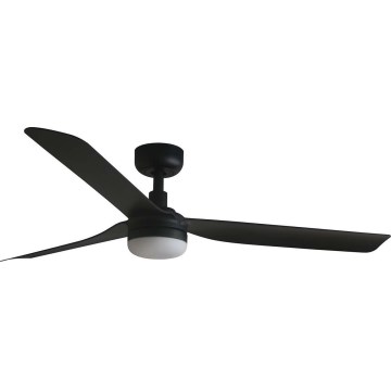 FARO 33815WT1S - LED zatemnjiv stropni ventilator PUNT M LED/18W/230V 2700/3000/4000K Ø 132 cm crna Wi-Fi Tuya + daljinski upravljač