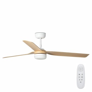 FARO 33816-20 - LED Stropni ventilator PUNT LED/18W/230V Wi-Fi smeđa/crna + daljinski upravljač