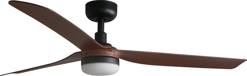FARO 33817WT-21 - LED Prigušivi stropni ventilator PUNT M LED/18W/230V smeđa/crna pr. 132 cm Wi-Fi Tuya + daljinski upravljač