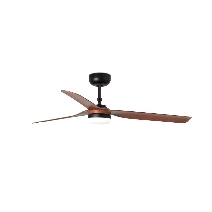 FARO 33817WT-21 - LED prigušivi stropni ventilator PUNT M LED/18W/230V smeđa/crna prom. 132 cm Wi-Fi Tuya + daljinski upravljač
