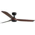 FARO 33817WT - Stropni ventilator PUNT M smeđa/crna pr. 132 cm Wi-Fi Tuya + daljinski upravljač