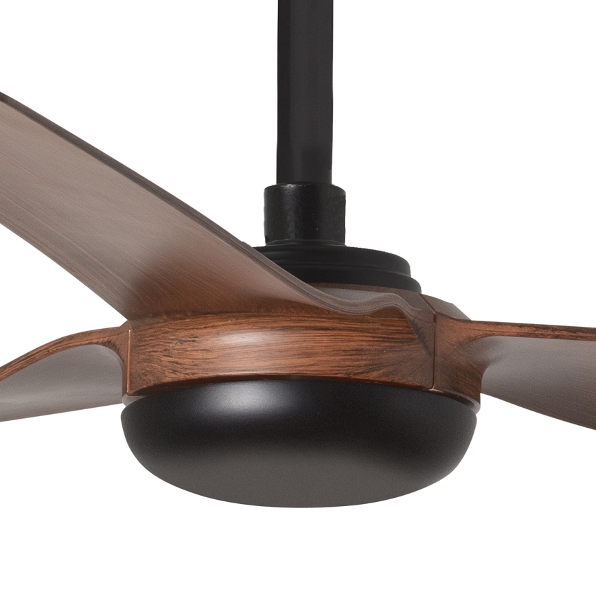 FARO 33817WT - Stropni ventilator PUNT M smeđa/crna pr. 132 cm Wi-Fi Tuya + daljinski upravljač