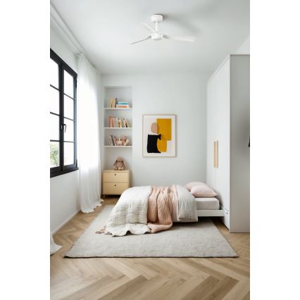 FARO 33820 - Stropni ventilator MINI PUNT S bijela pr. 90 cm + daljinski upravljač