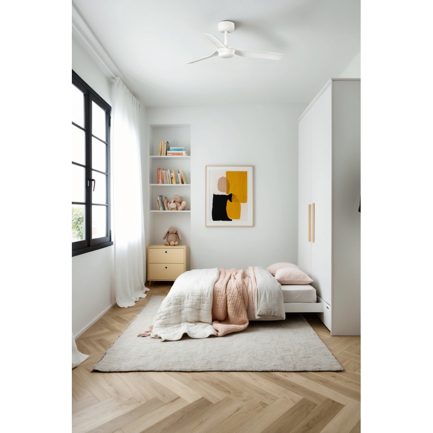 FARO 33820 - Stropni ventilator MINI PUNT S bijela pr. 90 cm + daljinski upravljač