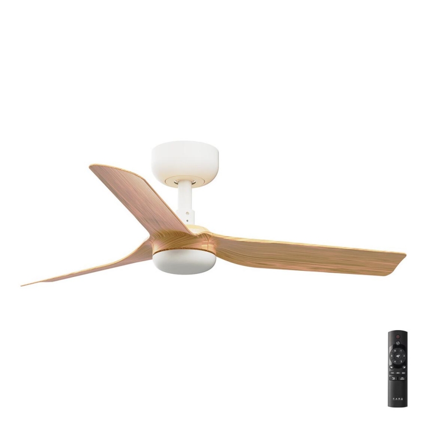 FARO 33821 - Stropni ventilator MINI PUNT S smeđa/bijela pr. 90 cm + daljinski upravljač