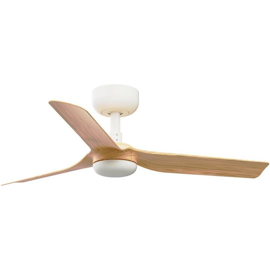 FARO 33821WT - Stropni ventilator MINI PUNT S smeđa/bijela pr. 90 cm Wi-Fi Tuya + daljinski upravljač