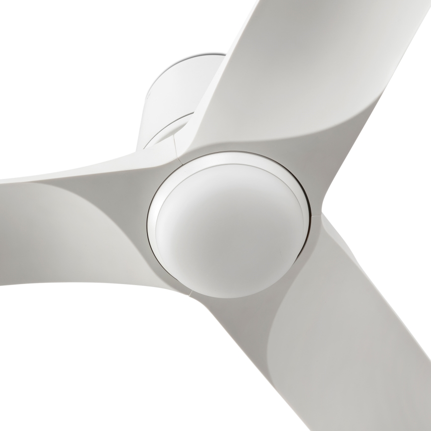 FARO 33826WT-1TW - LED stropni ventilator HEY TUB S s prigušivom LED rasvjetom/10W/230V 2700/3000/4000K bijeli prom. 90 cm Wi-Fi Tuya + daljinsko upravljanje