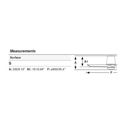 FARO 33827WT1S - LED stropni ventilator s prigušivanjem HEY TUB S LED/10W/230V 2700/3000/4000K Ø 90 cm crna Wi‑Fi Tuya + daljinski upravljač