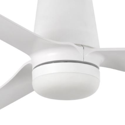 FARO 33828-1TW - LED Prigušivi stropni ventilator PUNT TUB M LED/18W/230V 3000/4200/6500K pr. 130 cm bijela + daljinski upravljač