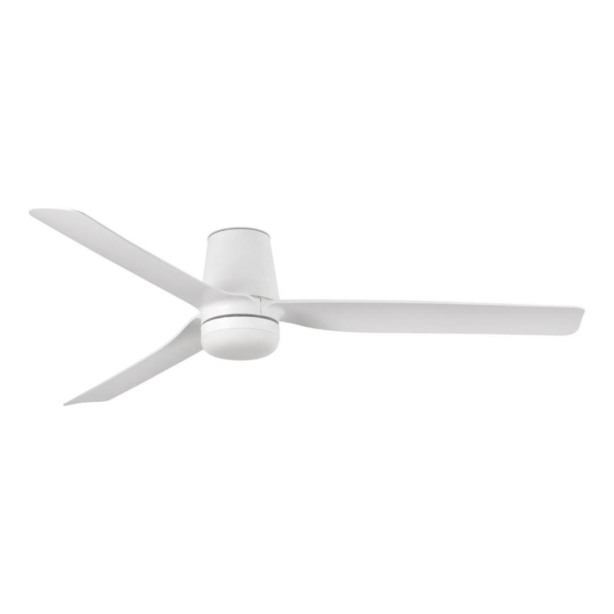 FARO 33828-1TW - LED Prigušivi stropni ventilator PUNT TUB M LED/18W/230V 3000/4200/6500K pr. 130 cm bijela + daljinski upravljač