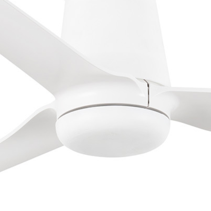 FARO 33828 - Stropni ventilator PUNT TUB M bijela pr. 130 cm + daljinski upravljač