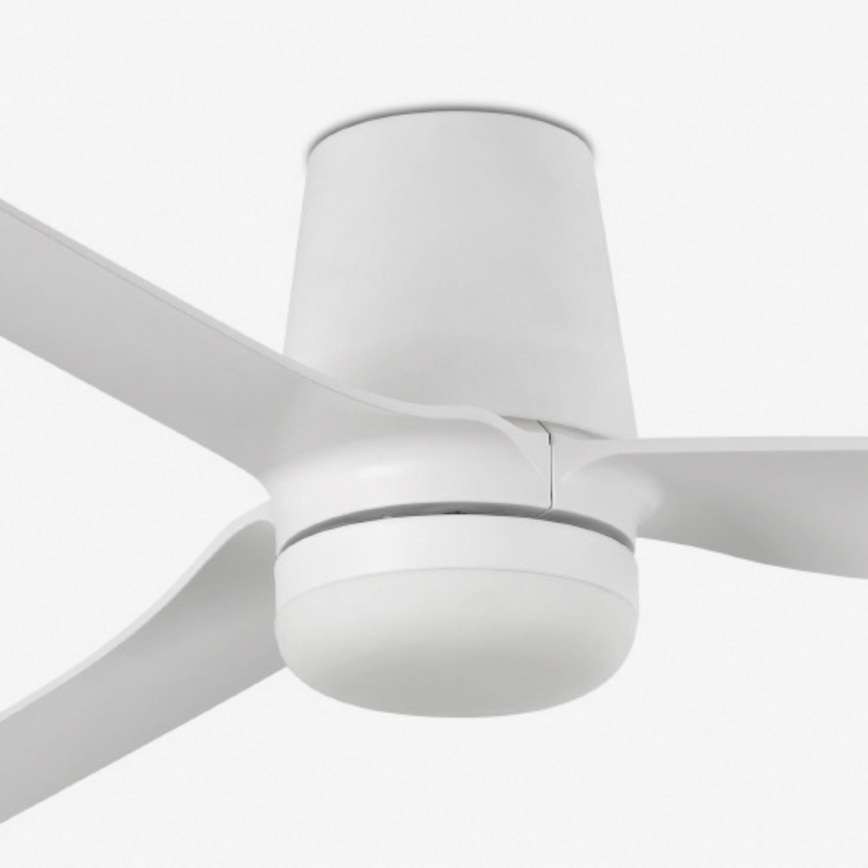 FARO 33828WT-1TW - LED Prigušivi stropni ventilator PUNT TUB M LED/18W/230V 3000/4200/6500K bijela pr. 132 cm Wi-Fi Tuya + daljinski upravljač
