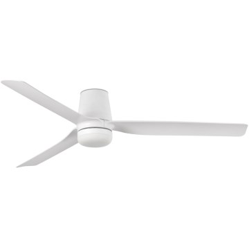 FARO 33828WT-1TW - LED Prigušivi stropni ventilator PUNT TUB M LED/18W/230V 3000/4200/6500K bijela pr. 132 cm Wi-Fi Tuya + daljinski upravljač