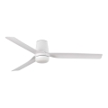 FARO 33828WT1S - LED stropni ventilator s prigušivanjem PUNT TUB M LED/18W/230V 2700/3000/4000K promjer 132 cm bijela Wi-Fi Tuya + daljinski upravljač