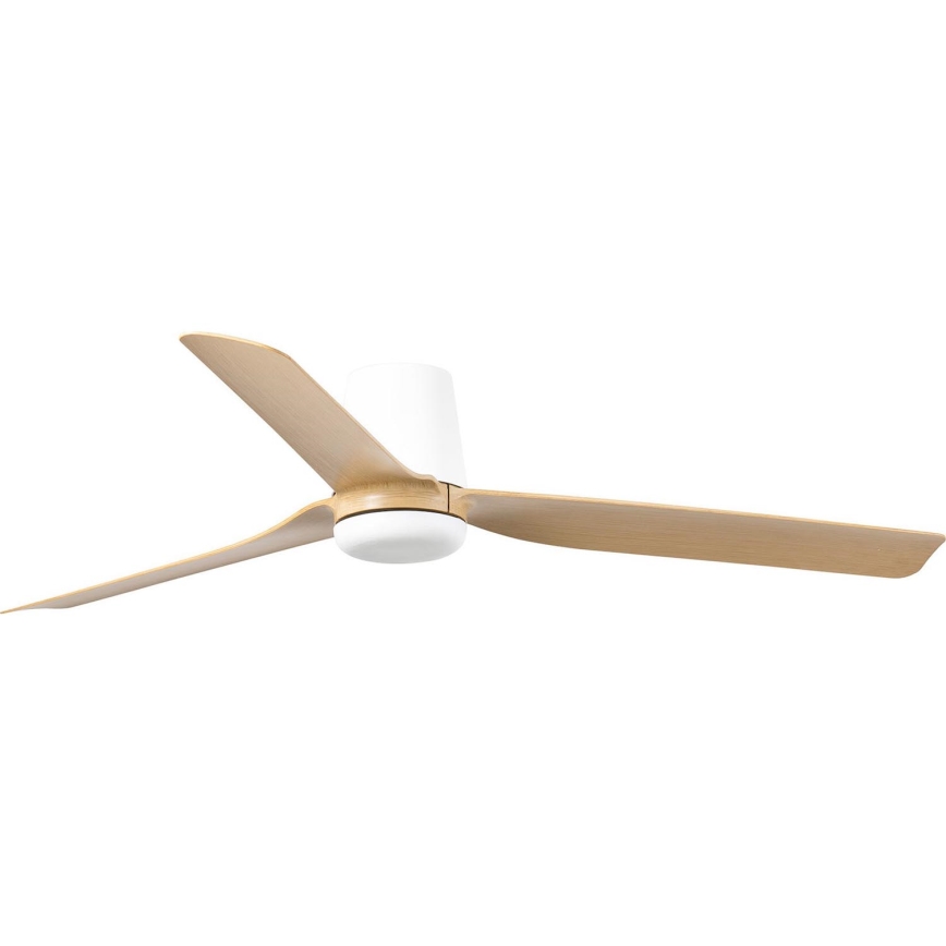 FARO 33829 - Stropni ventilator PUNT TUB M smeđa/bijela pr. 130 cm + daljinski upravljač