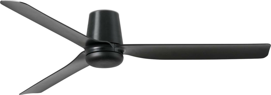 FARO 33830WT - Stropni ventilator PUNT TUB M crna pr. 132 cm Wi-Fi Tuya + daljinski upravljač