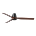 FARO 33831 - Stropni ventilator PUNT TUB M smeđa/crna pr. 130 cm + daljinski upravljač