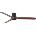 FARO 33831WT - Stropni ventilator PUNT TUB M smeđa/crna pr. 132 cm Wi-Fi Tuya + daljinski upravljač