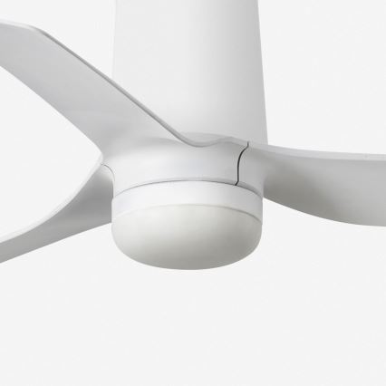 FARO 33832-1TW - LED Prigušivi stropni ventilator MINI PUNT TUB S LED/10W/230V 2700/4000/6000K pr. 90 cm bijela + daljinski upravljač
