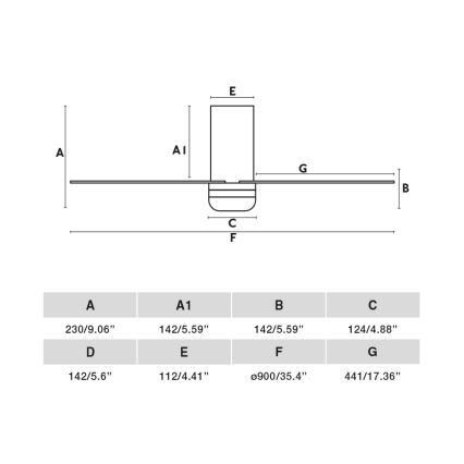 FARO 33832-1TW - LED Prigušivi stropni ventilator MINI PUNT TUB S LED/10W/230V 2700/4000/6000K pr. 90 cm bijela + daljinski upravljač