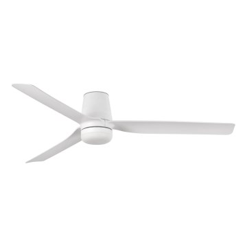 FARO 33832-1TW - LED Prigušivi stropni ventilator MINI PUNT TUB S LED/10W/230V 2700/4000/6000K pr. 90 cm bijela + daljinski upravljač
