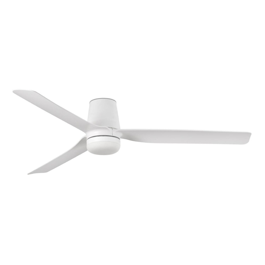 FARO 33832WT-1TW - LED Prigušivi stropni ventilator MINI PUNT TUB S LED/10W/230V 2700/4000/6000K bijela pr. 90 cm Wi-Fi Tuya + daljinski upravljač