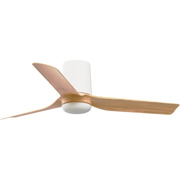 FARO 33833 - Stropni ventilator MINI PUNT TUB S smeđa/bijela pr. 90 cm + daljinski upravljač