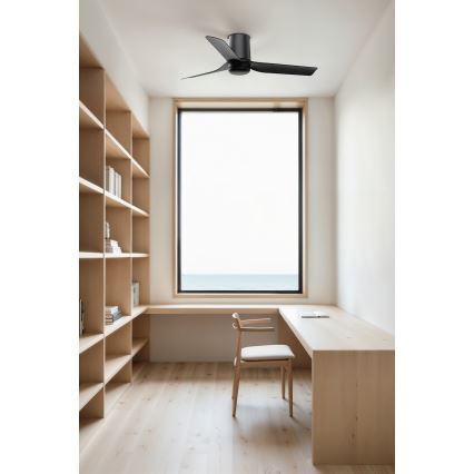 FARO 33834-Stropni ventilator MINI PUNT TUB S crna pr. 90 cm + daljinski upravljač