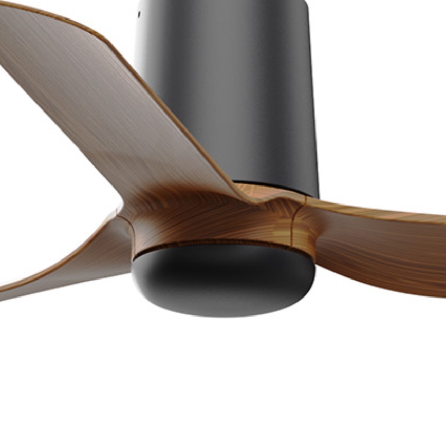 FARO 33835WT - Stropni ventilator MINI PUNT TUB S smeđa/crna pr. 90 cm Wi-Fi Tuya + daljinski upravljač