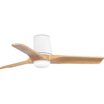 FARO 33836-1TW - LED Prigušivi stropni ventilator HEYWOOD TUB S LED/10W/230V 2700/4000/6000K bor/bijela pr. 90 cm + daljinski upravljač