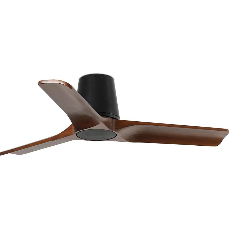 FARO 33837 - Stropni ventilator HEYWOOD TUB S bor/crna pr. 90 cm + daljinski upravljač