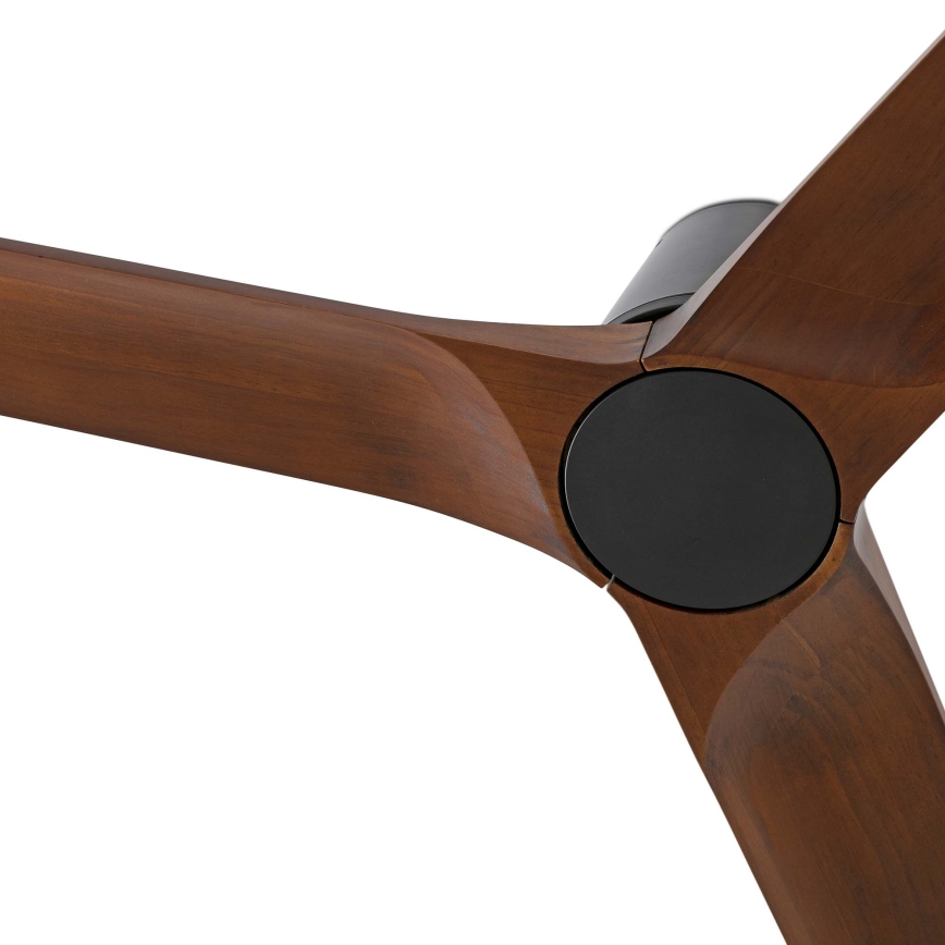 FARO 33837 - Stropni ventilator HEYWOOD TUB S bor/crna pr. 90 cm + daljinski upravljač
