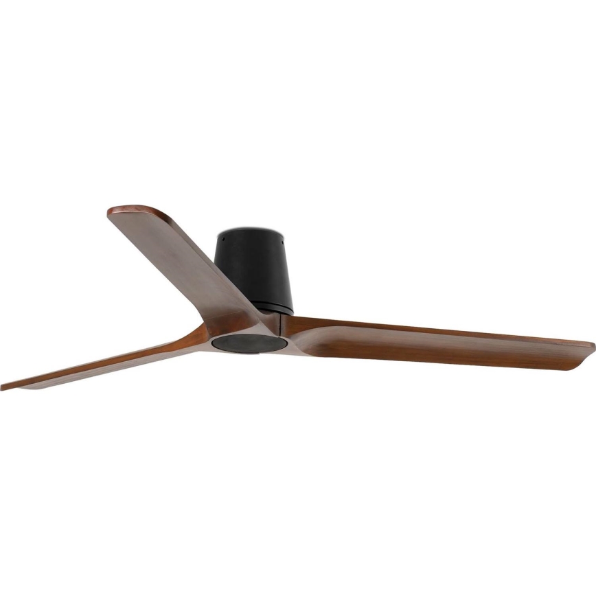 FARO 33839 - Stropni ventilator HEYWOOD TUB L bor/crna pr. 132 cm + daljinski upravljač