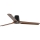 FARO 33839 - Stropni ventilator HEYWOOD TUB L bor/crna pr. 132 cm + daljinski upravljač
