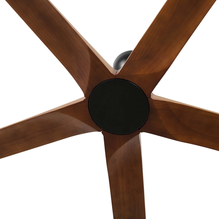 FARO 34190WT - Stropni ventilator BIGWOOD XL bor/crna pr. 200 cm Wi-Fi Tuya + daljinski upravljač