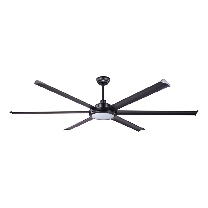 FARO 34203-130 - LED Stropni ventilator ROTTERDAM XL LED/32W/230V crna pr. 200 cm + daljinski upravljač