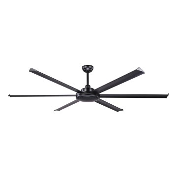 FARO 34203 - Stropni ventilator ROTTERDAM XL crna pr. 200 cm + daljinski upravljač