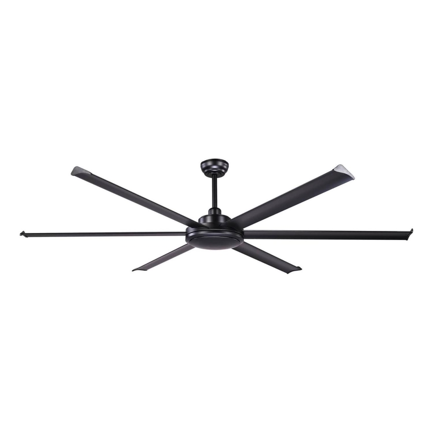FARO 34203 - Stropni ventilator ROTTERDAM XL crna pr. 200 cm + daljinski upravljač