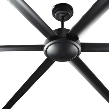 FARO 34203 - Stropni ventilator ROTTERDAM XL crna pr. 200 cm + daljinski upravljač