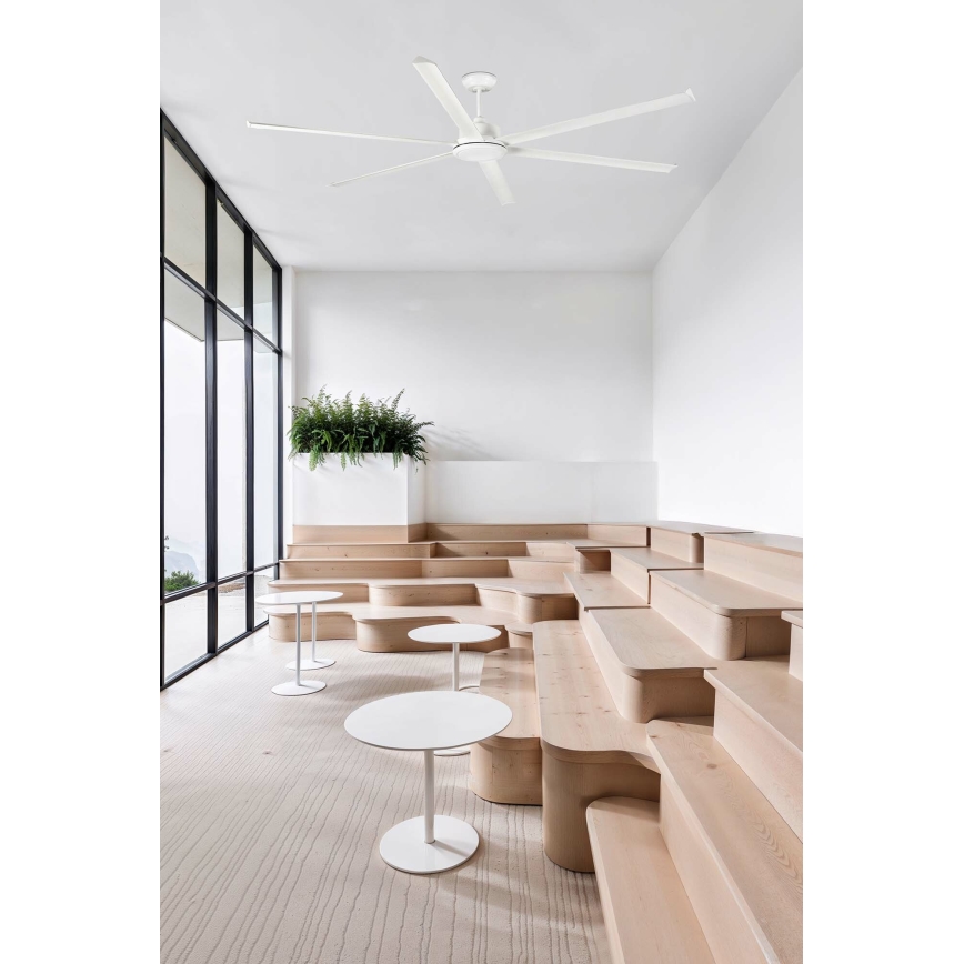 FARO 34206 - Stropni ventilator ROTTERDAM XXL bijela pr. 250 cm + daljinski upravljač