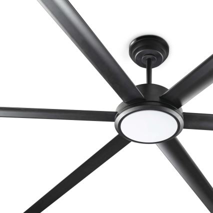 FARO 34207-130 - LED Prigušivi stropni ventilator ROTTERDAM XXL LED/32W/230V crna pr. 250 cm + daljinski upravljač